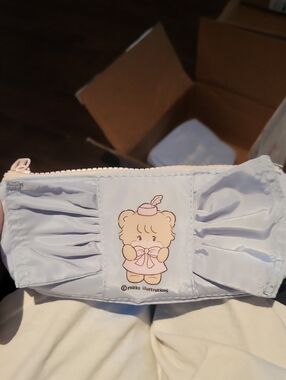 Mikko Illustrations Pouch - Latte